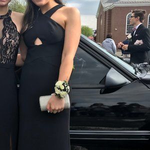 Aidan Mattox Black Prom Dress Sz 4
